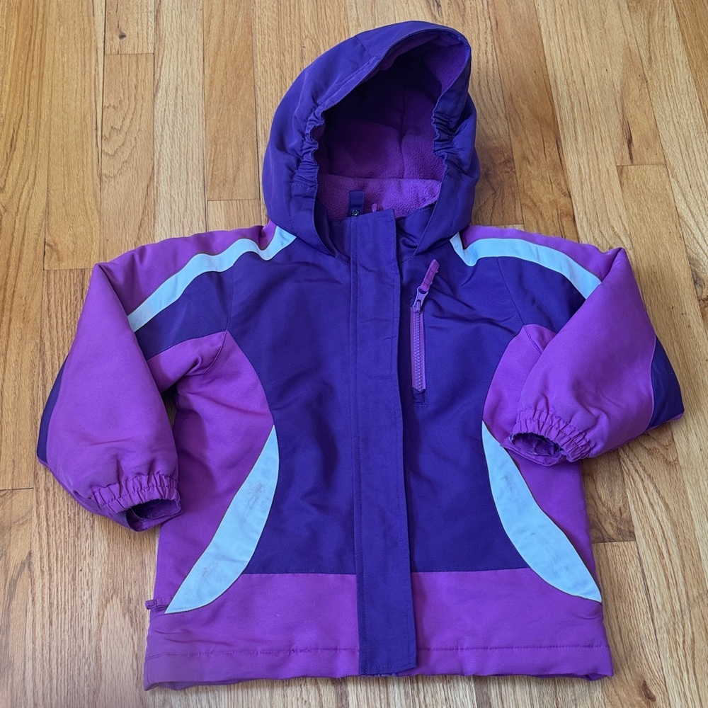 WonderKids Purple Winter Jacket with Hood
